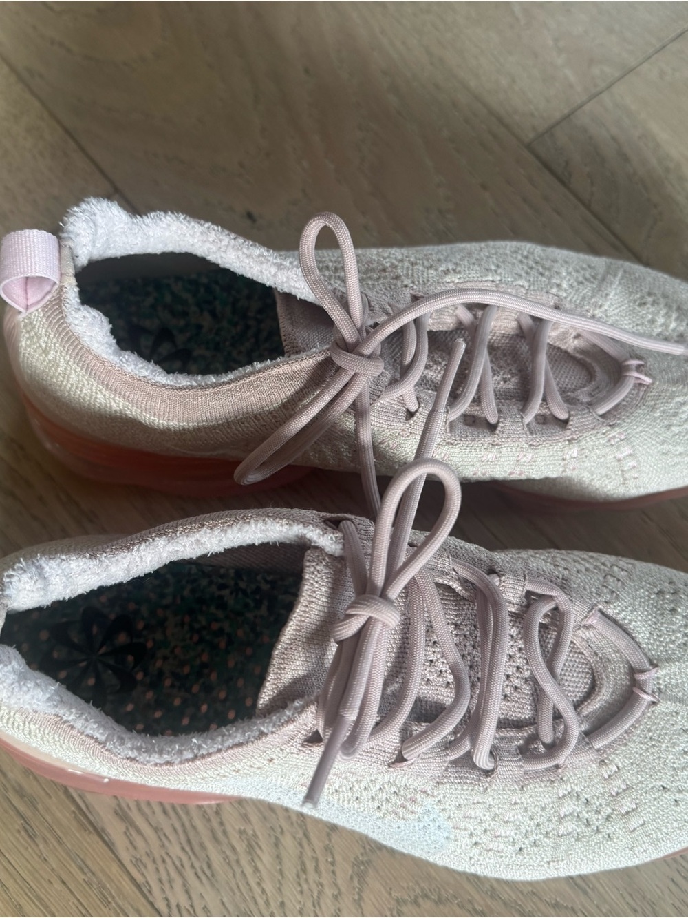 Nike Air VaporMax 2023 Flyknit Women's Size 9.5 Pink Beige DV6840-101 Authentic - Picture 2 of 4